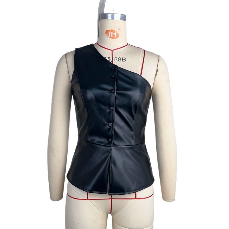 Asymmetric Off-shoulder Vest