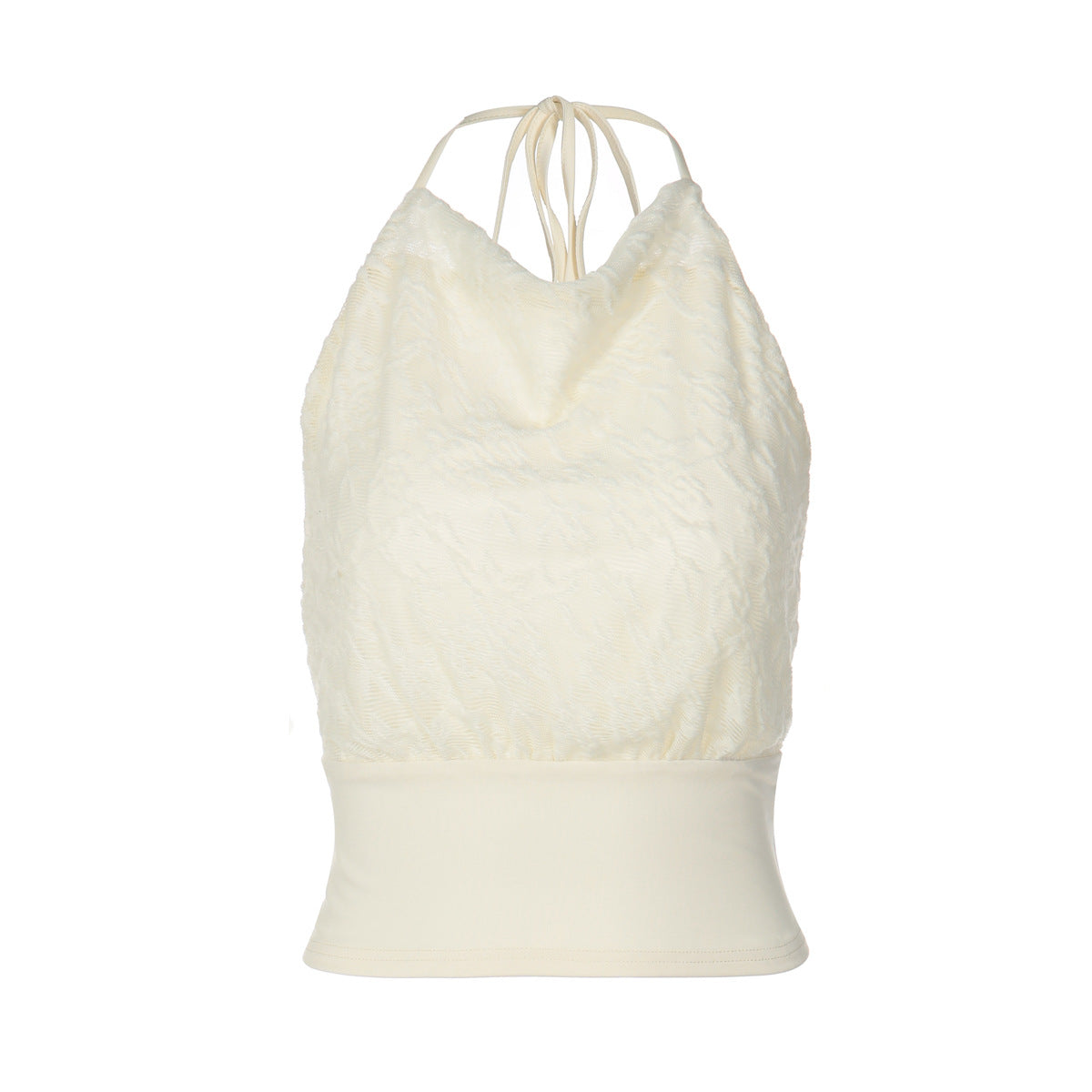 Lace Patchwork Backless Camisole