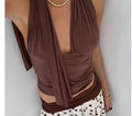 V-neck Halter Topvest