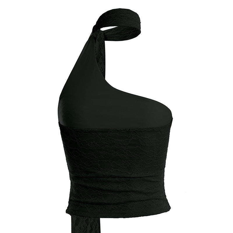 Slant-Neck Designer-Style Tank Top