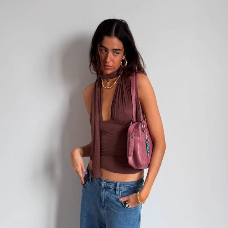 V-neck Halter Topvest