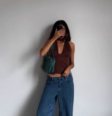 V-neck Halter Topvest